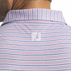 Men Heather Stripe Pique