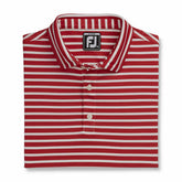 Men Striped Pique Self Collar Junior