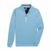 Men Half-Zip Contrast Stitch Mid-Layer Junior