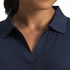 Women Texture Knit Polo Women