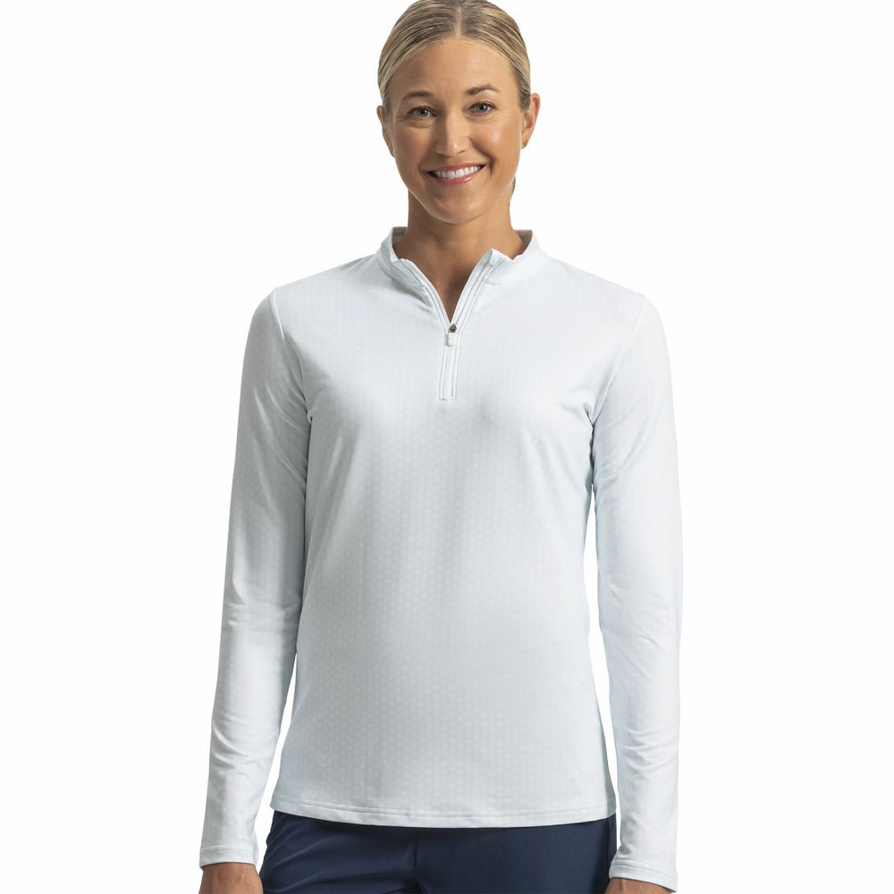 Women Quarter-Zip Long Sleeve Sun Protection Women