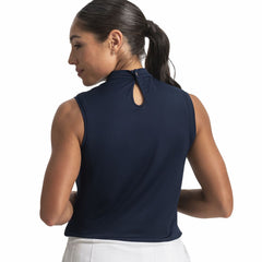 Women Keyhole Mock Neck Tank Women