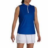 Women Sleeveless Quarter-Zip Women