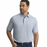 Men Heather Stripe Pique