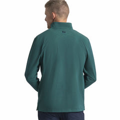 Men Quarter-Zip Ottoman Stripe Knit