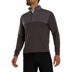 FootJoy Base / Mid-Layers | Men Heather Yoke Half-Zip Mid-Layer