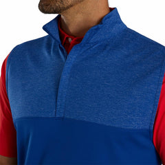 FootJoy Base / Mid-Layers | Men Heather Yoke Half-Zip Vest