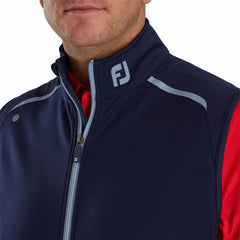 FootJoy Base / Mid-Layers | Men ThermoSeries Fleece Back Vest - FJ Tour Collar