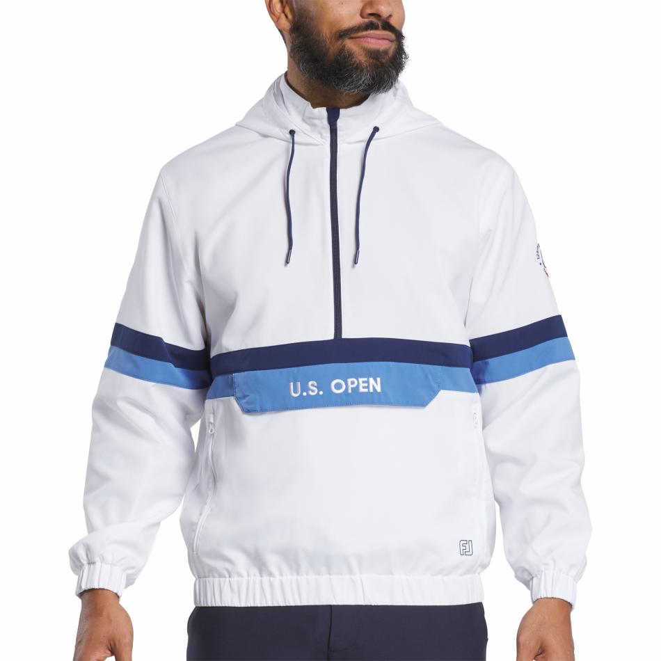 FootJoy Outer Layers | Men 2025 U.S. Open Lined Windbreaker Half-Zip Hoodie