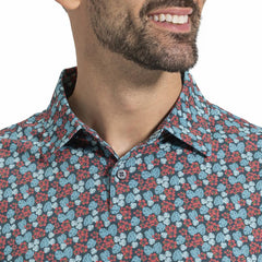 FootJoy Shirts | Men Hawaiian Floral Lisle