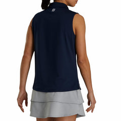 FootJoy Shirts | Women Solid Lisle Sleeveless Women - FJ Tour Collar