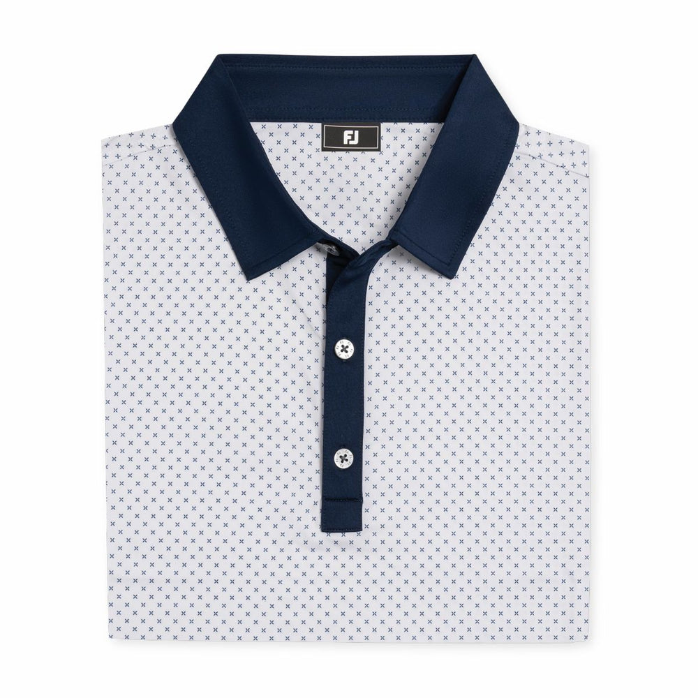 Men Athletic Fit Micro Flower Lisle