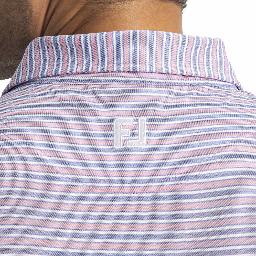 Men Heather Stripe Pique