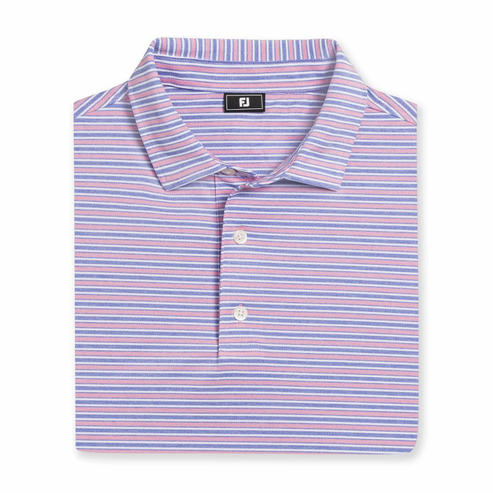 Men Heather Stripe Pique