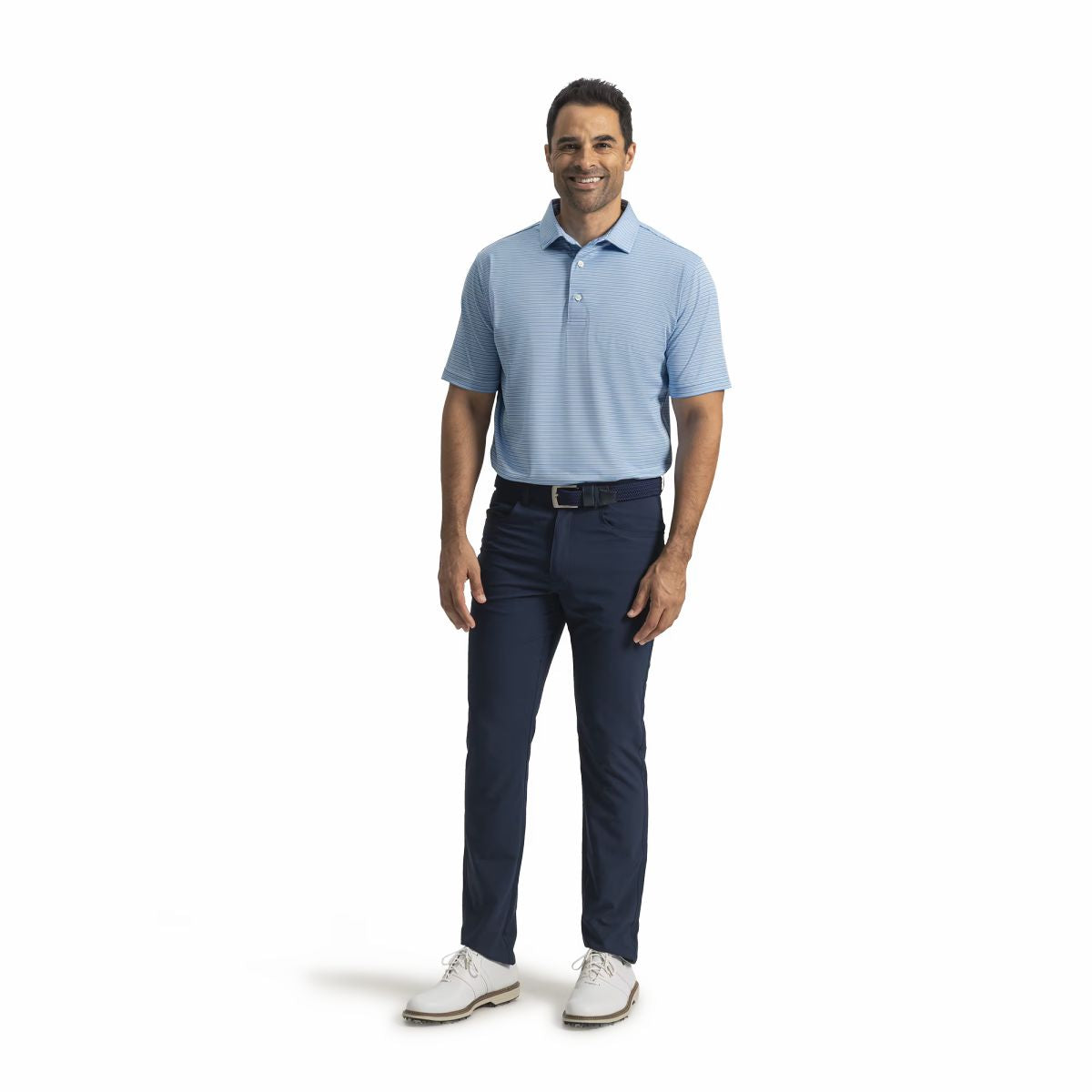 Men Multi-Stripe Pique