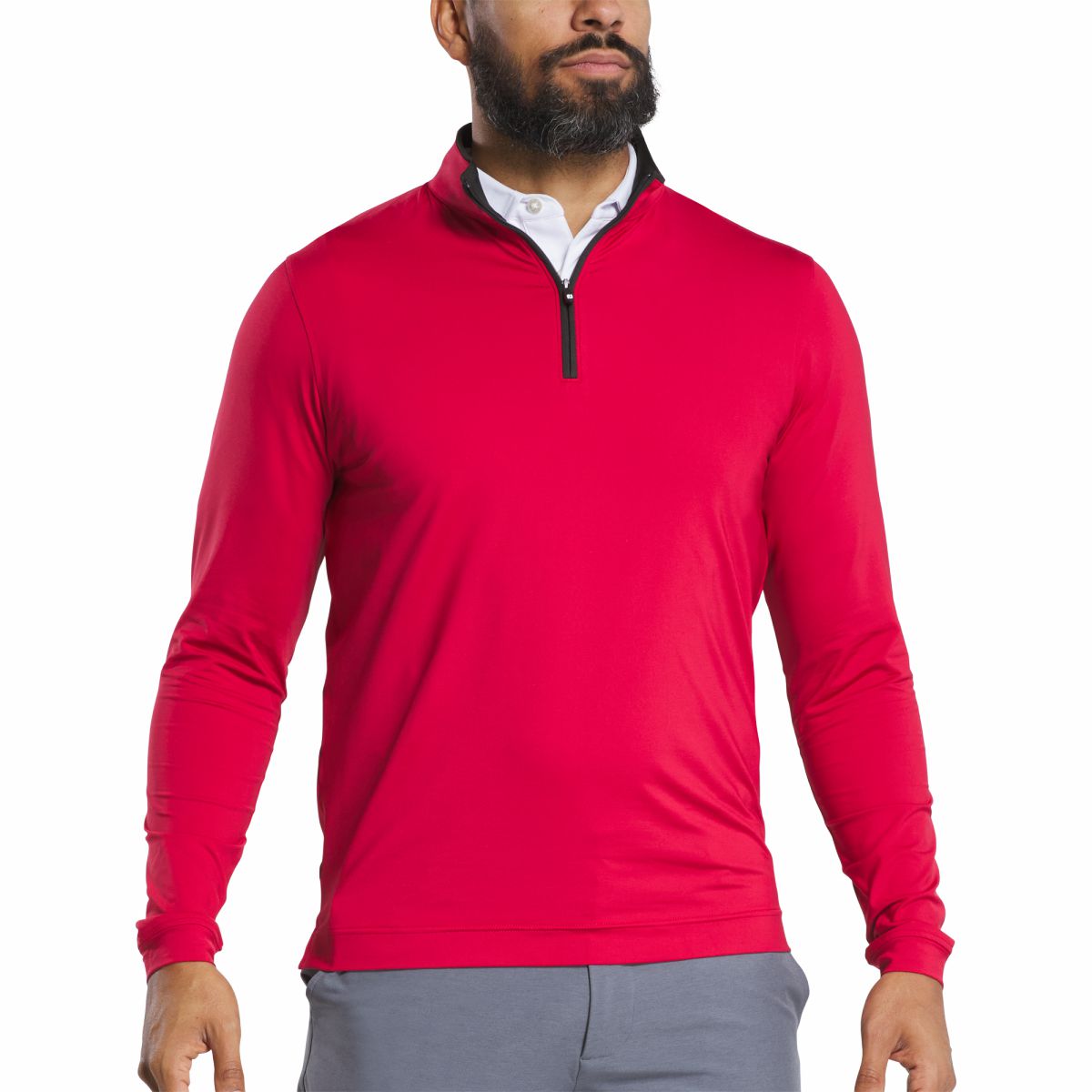 Men Lightweight Solid Mid-Layer