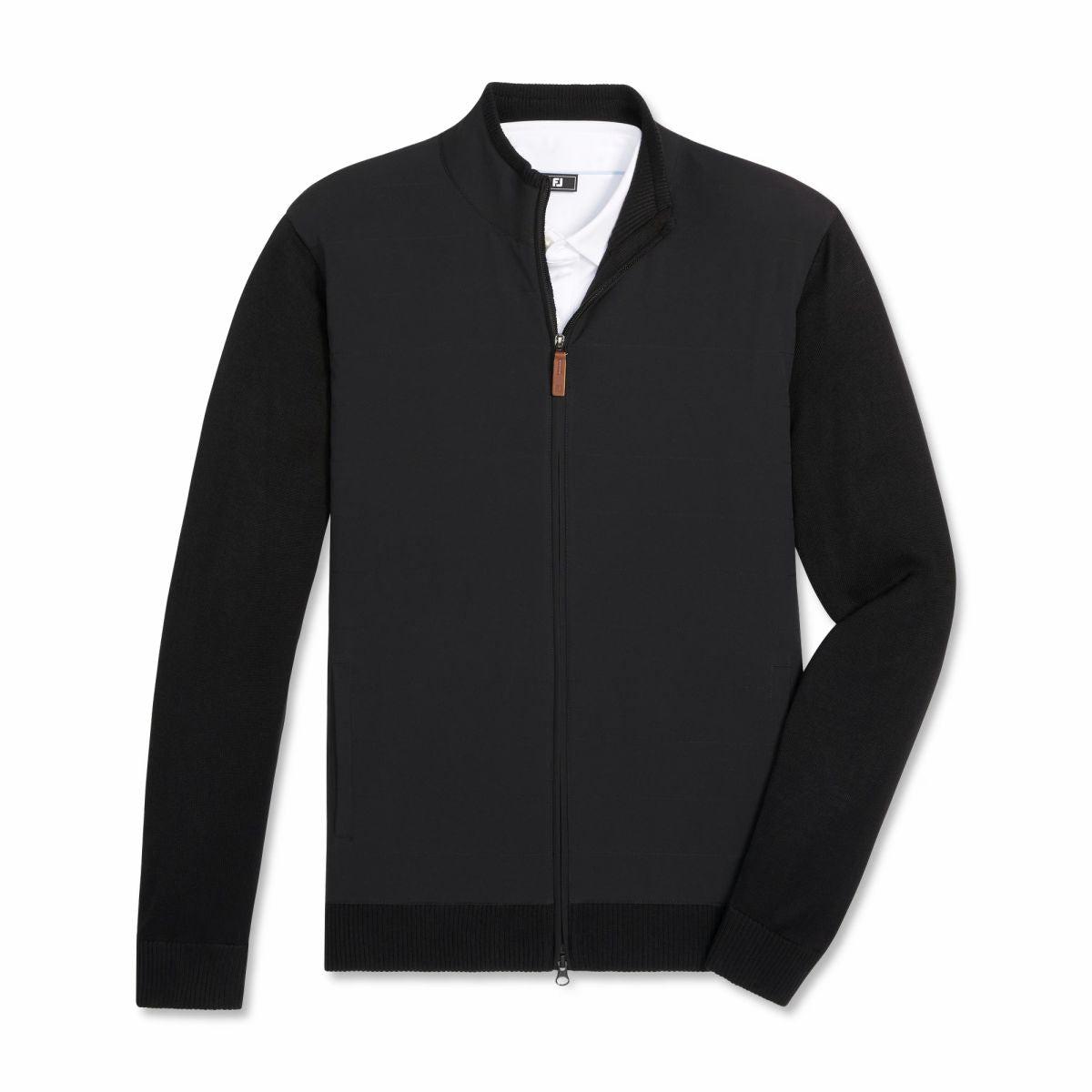 Men Hybrid Full-Zip Sweater