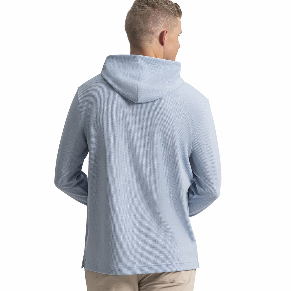 Men Textured Jacquard Hoodie