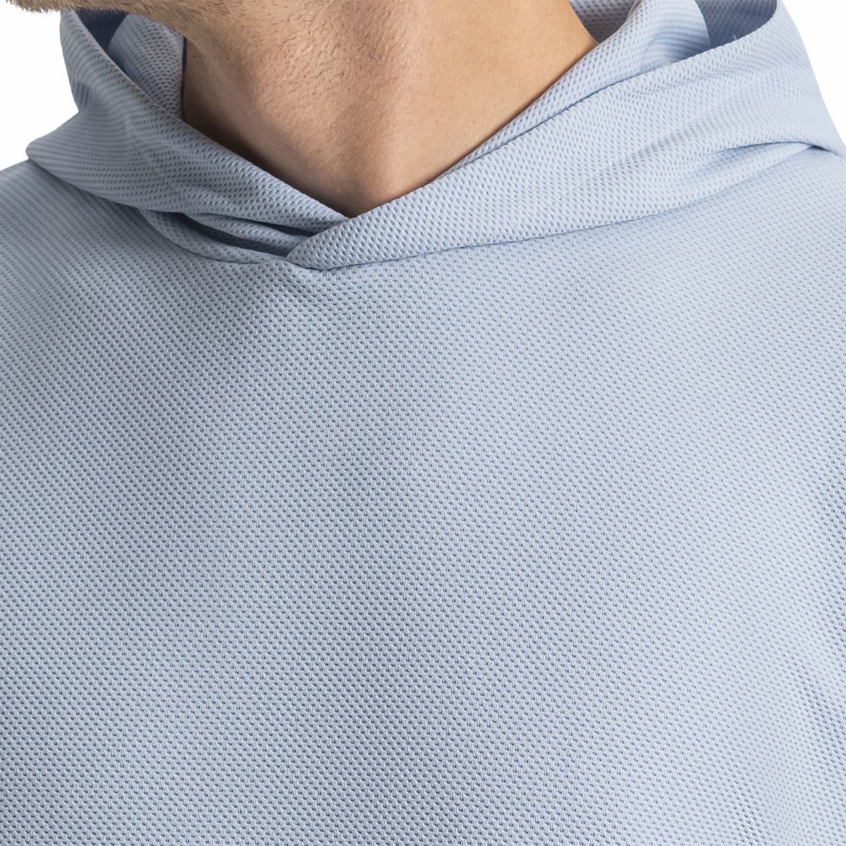 Men Textured Jacquard Hoodie