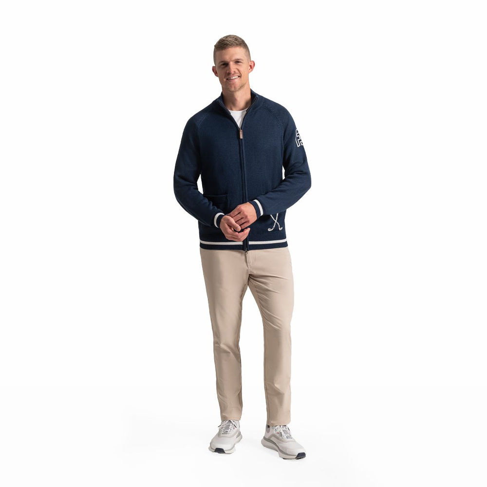 Men Après Tee Knit Full-Zip Sweater