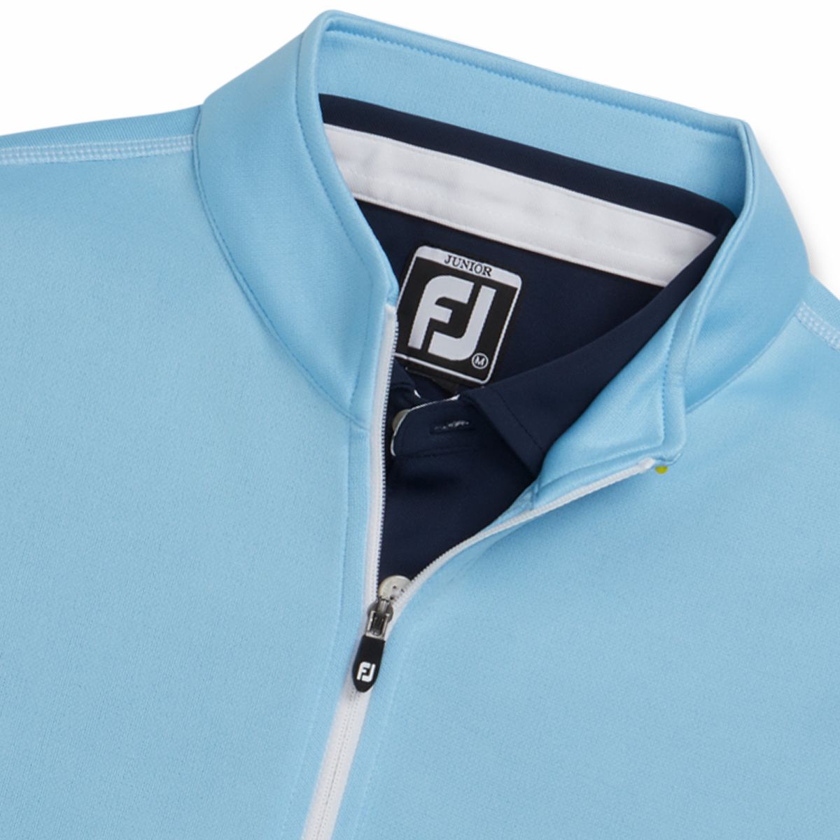 Men Half-Zip Contrast Stitch Mid-Layer Junior