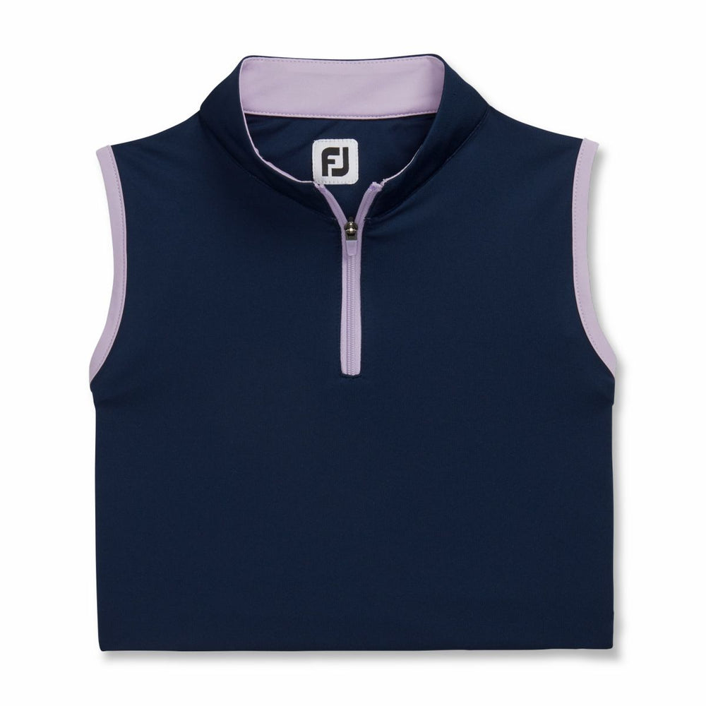 Men Sleeveless Quarter-Zip Junior Girl