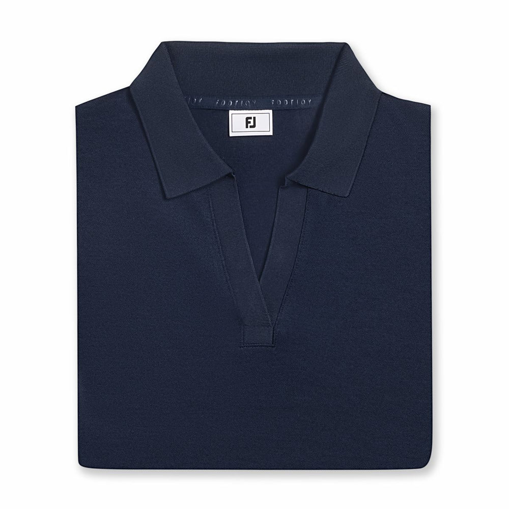Women Texture Knit Polo Women