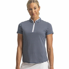 Women Zip Front Stripe Women