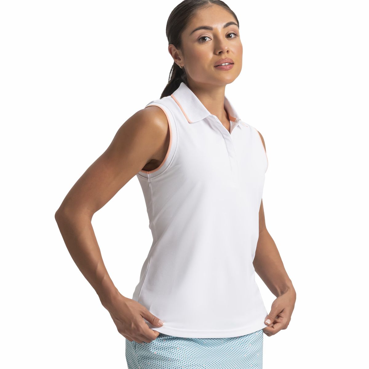 White / Desert Peach,S