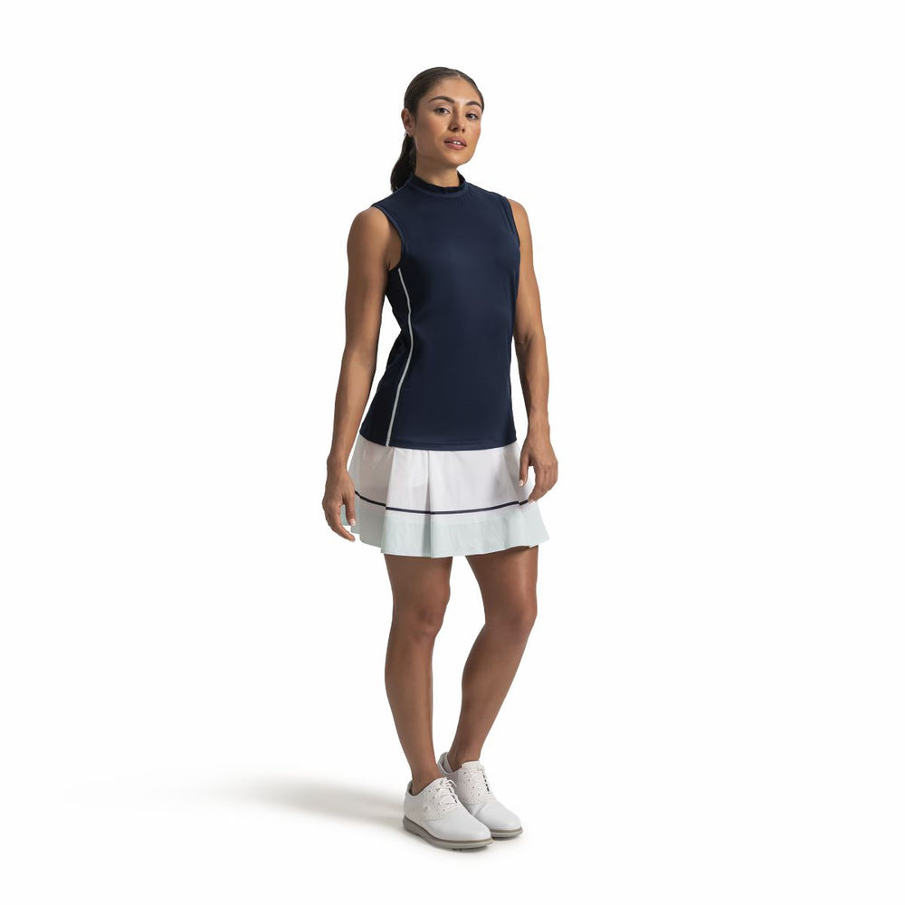 Women Keyhole Mock Neck Tank Women