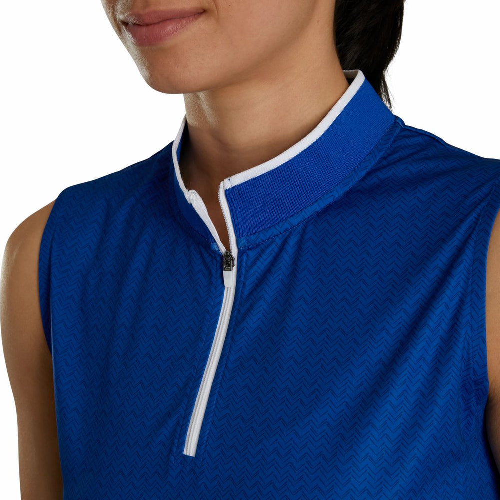 Women Sleeveless Quarter-Zip Women