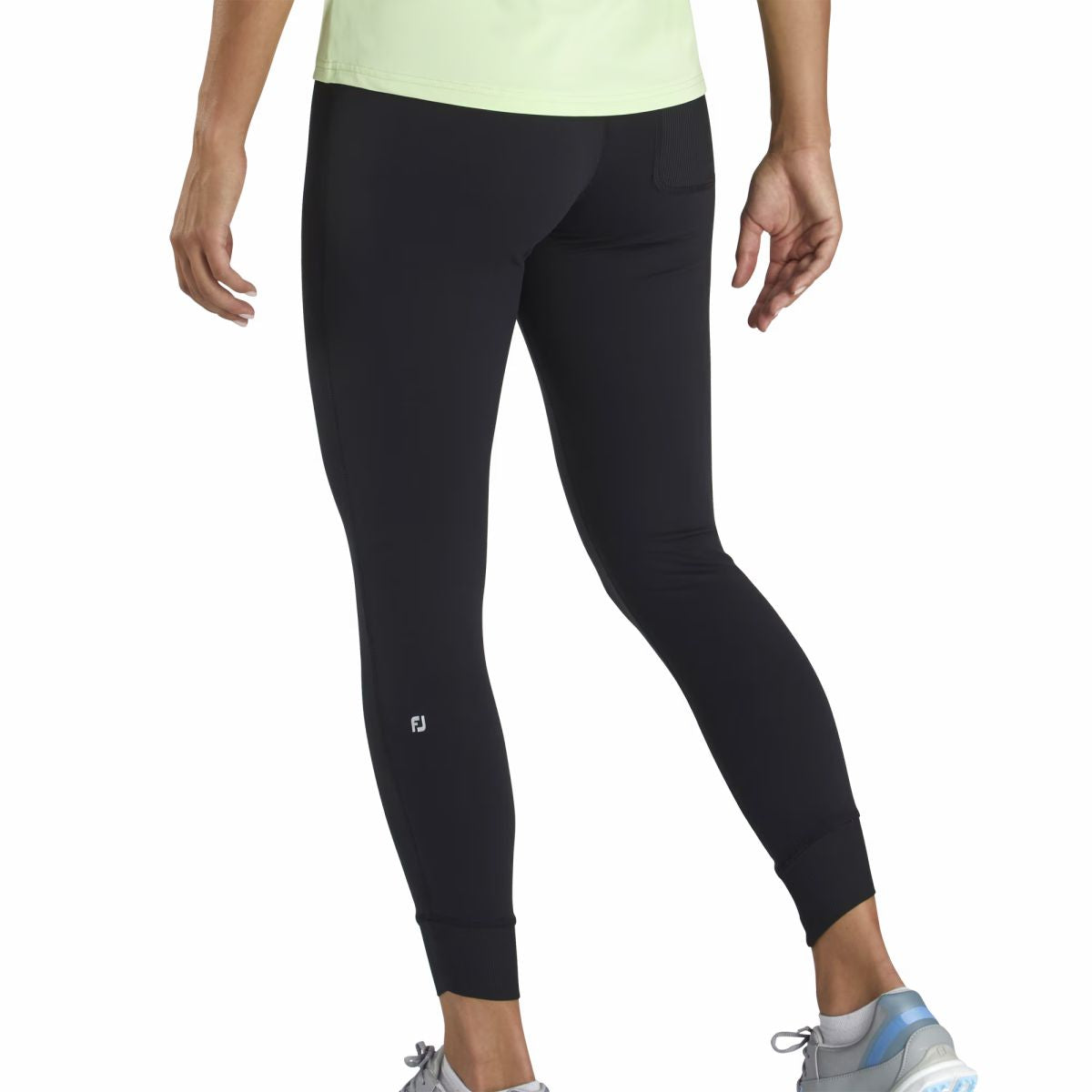 Women Ankle Length Rib Block Leggings Women