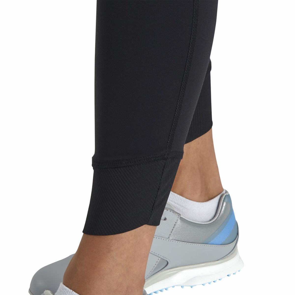 Women Ankle Length Rib Block Leggings Women
