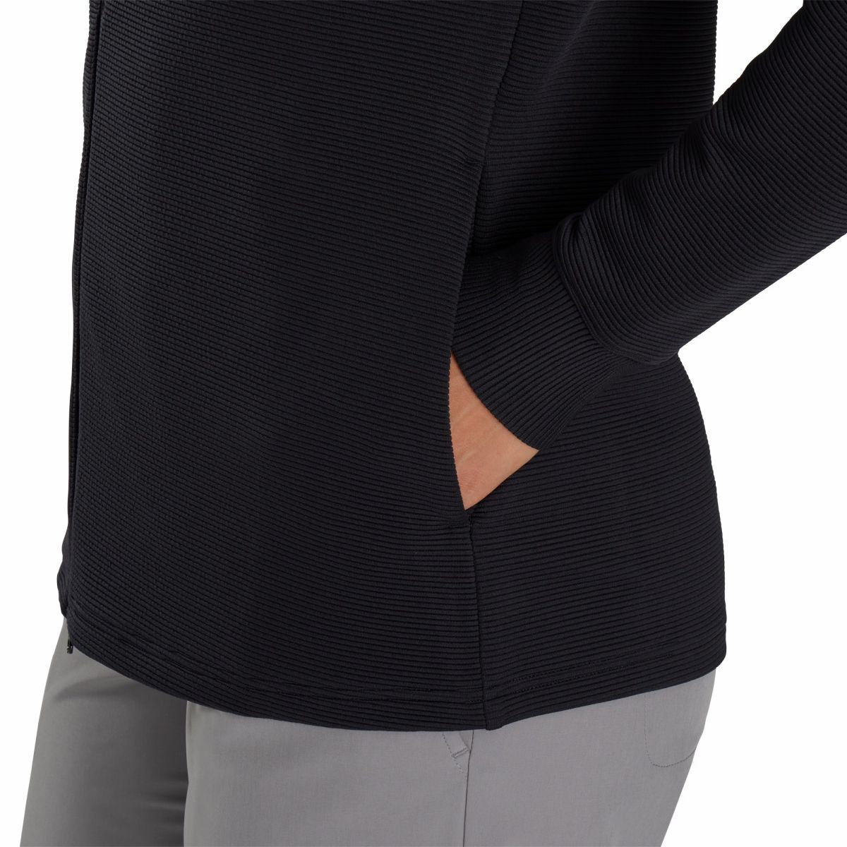 Women Full-Zip Ottoman Hoodie Women