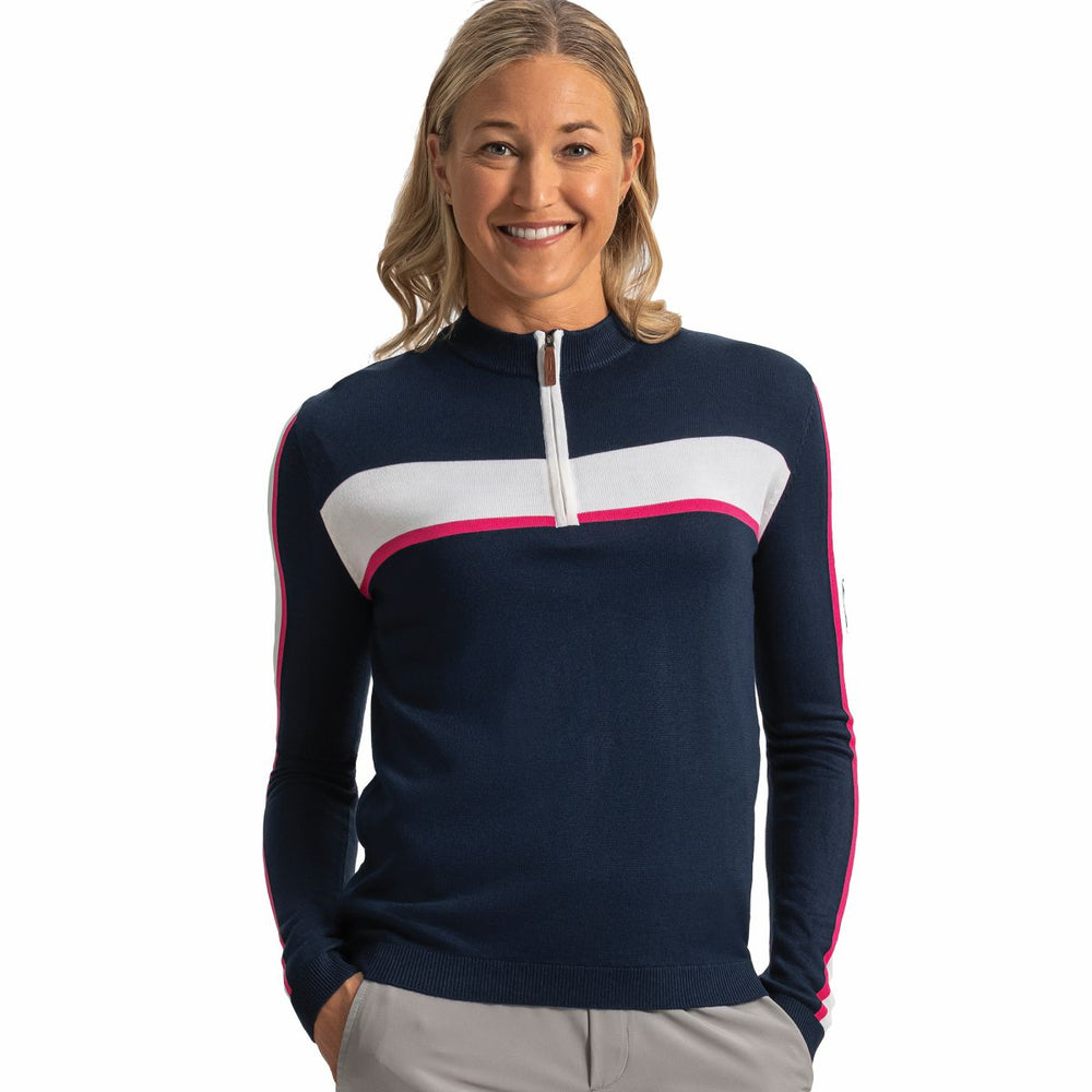 Women Après Tee Knit Sweater Quarter-Zip Women