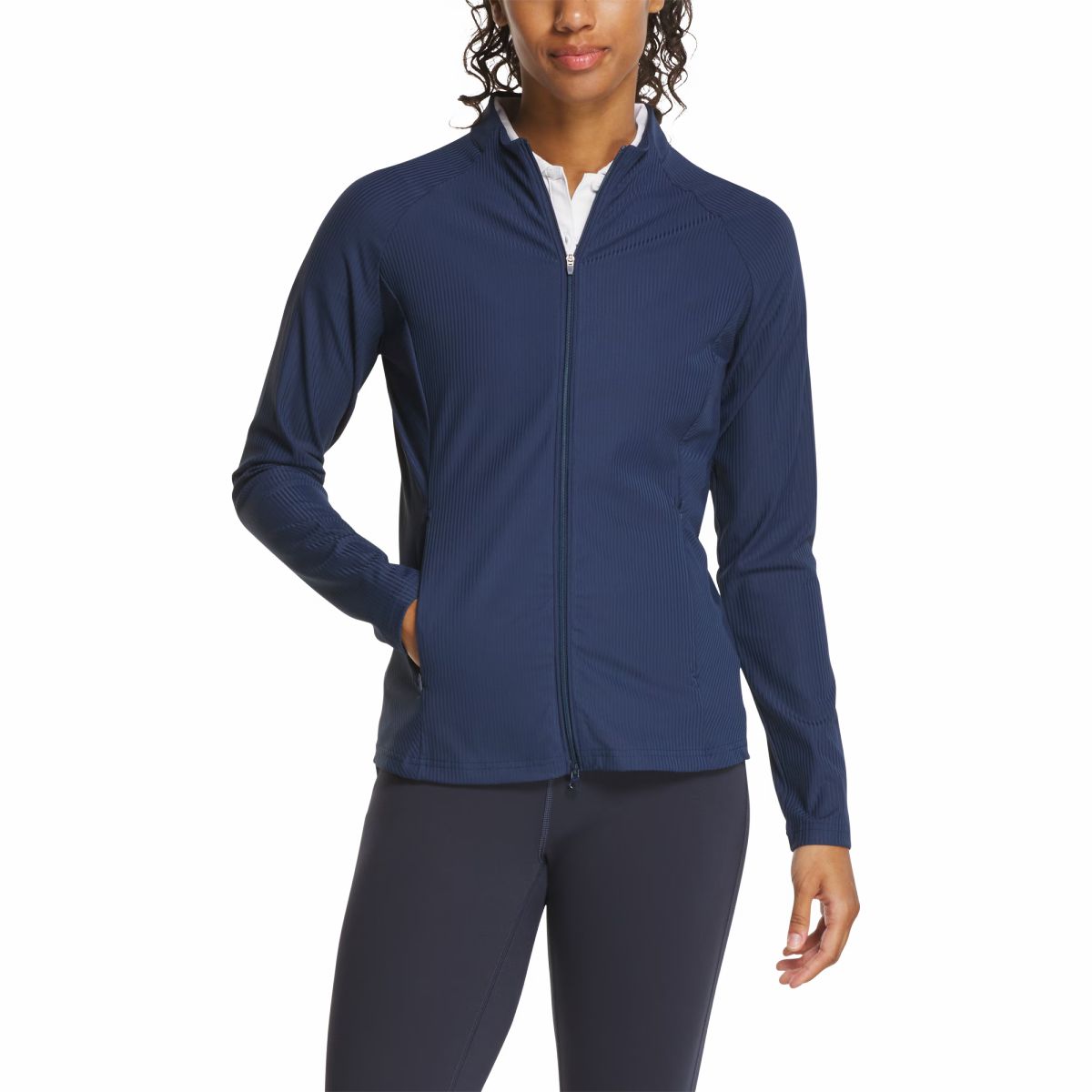 Women Rib Full-Zip Jacket Women