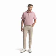 Men Scallop Geo Pique