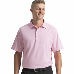 Men Scallop Geo Pique