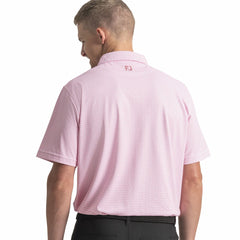 Men Scallop Geo Pique