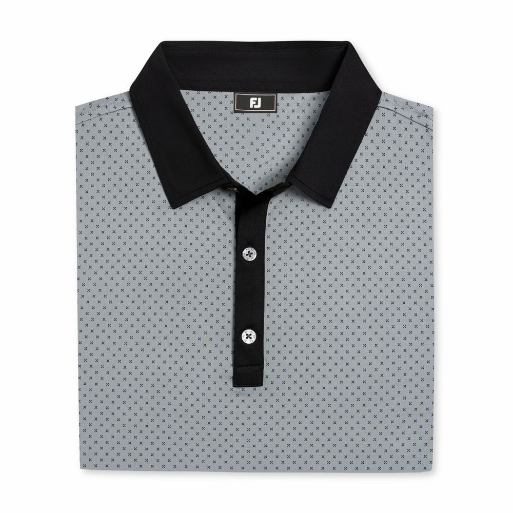 Men Athletic Fit Micro Flower Lisle