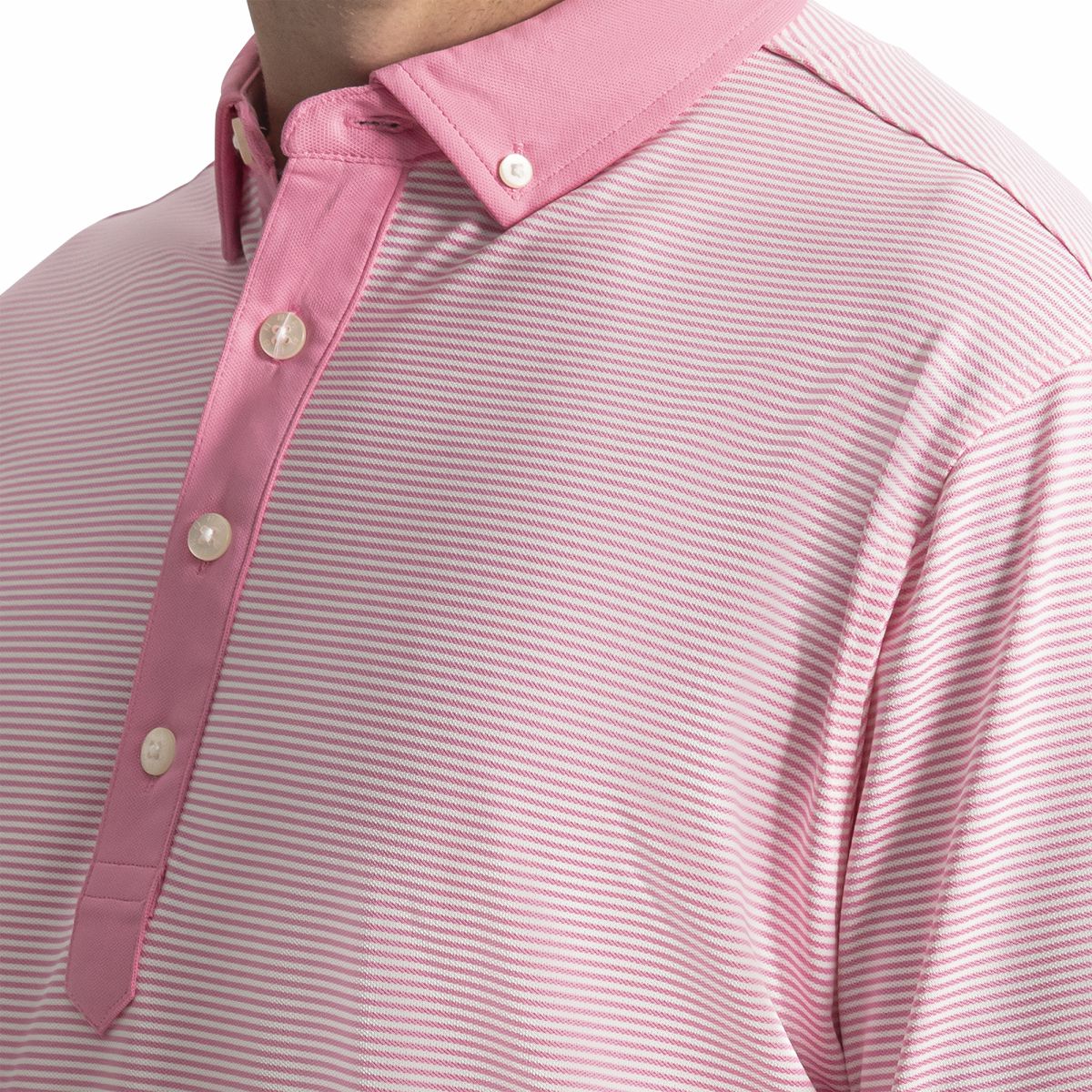Men Feeder Stripe Pique