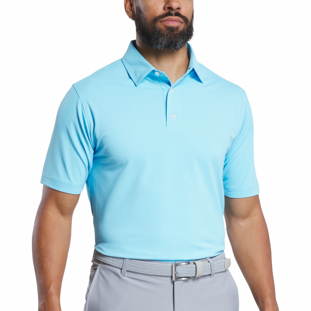 Men Solid Pique