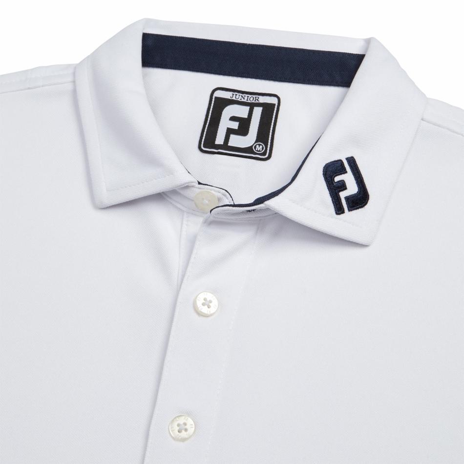 FootJoy Apparel | Men Solid Pique Self Collar Junior - FJ Tour Collar