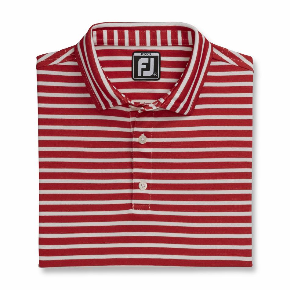 FootJoy Apparel | Men Striped Pique Self Collar Junior
