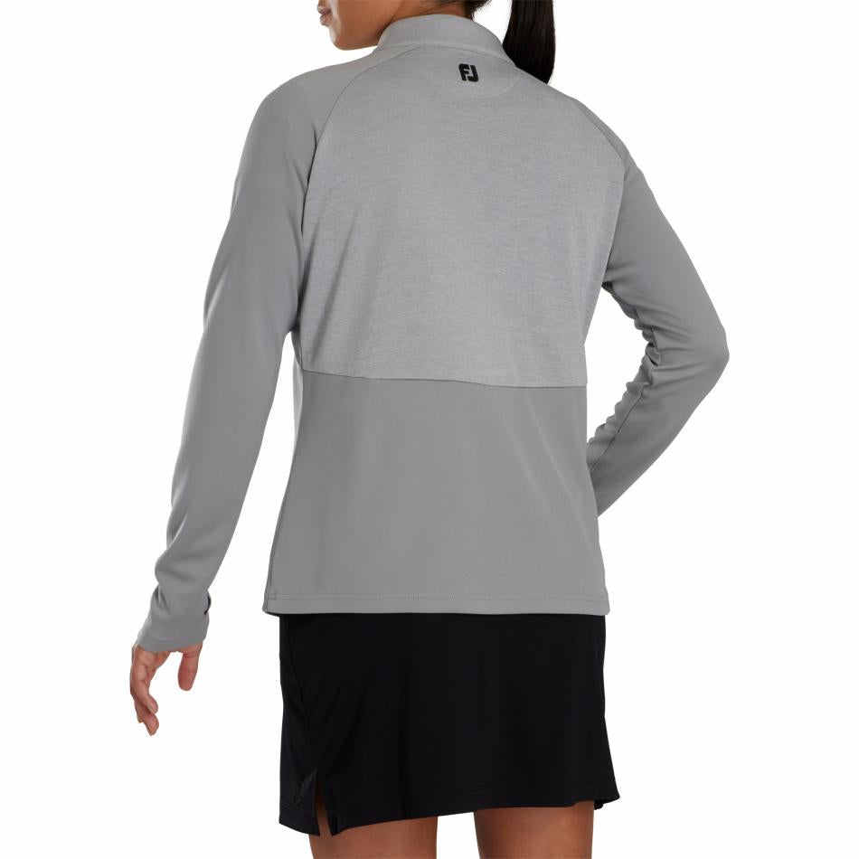 FootJoy Base / Mid-Layers | Women Heather Block Half-Zip Mid-Layer Women - FJ Tour Collar