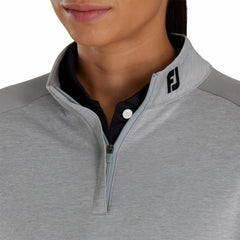 FootJoy Base / Mid-Layers | Women Heather Block Half-Zip Mid-Layer Women - FJ Tour Collar