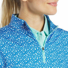 FootJoy Base / Mid-Layers | Women Quarter-Zip Floral Mid-Layer Women
