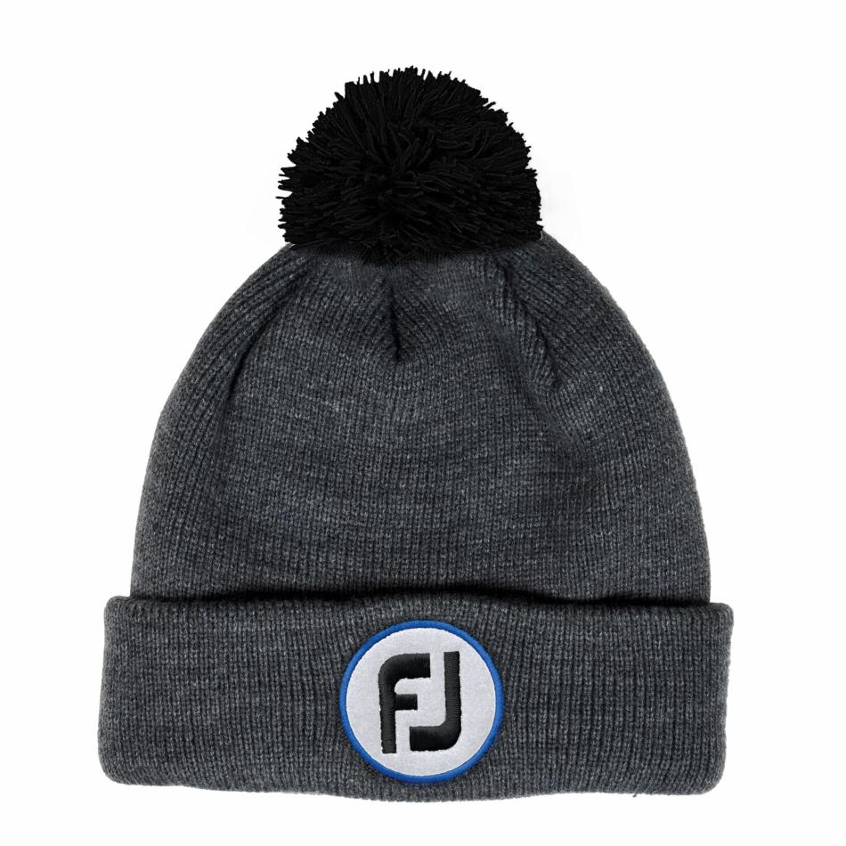 FootJoy Headwear | Men Pom Pom Solid Knit Hat