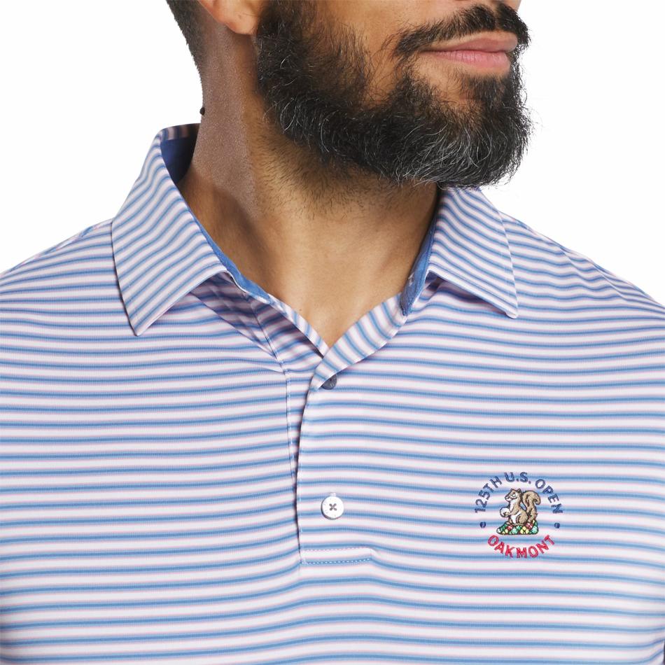 FootJoy Shirts | Men 2025 U.S. Open Multi-Stripe Lisle