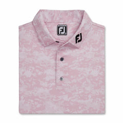 FootJoy Shirts | Men Athletic Fit Cloud Camo Lisle - FJ Tour Collar